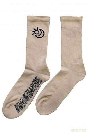 Imagine Dragons: Unisex Terry Socks: Follow You (White) (UK Size 7 - 11)