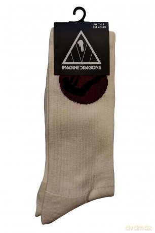 Imagine Dragons: Unisex Terry Socks: Mercury (Natural) (UK Size 7 - 11)