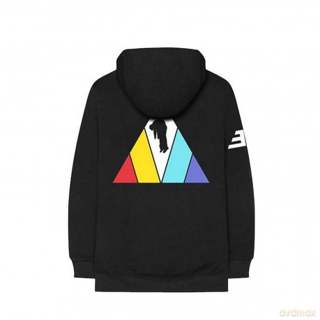 Imagine Dragons: Unisex Zipped Hoodie: Triangle (Black) (Back Print) (XXXX-Large)