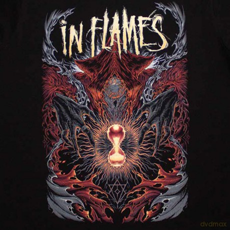 In Flames: Unisex T-Shirt: Ghost In My Head (Black) (Large)