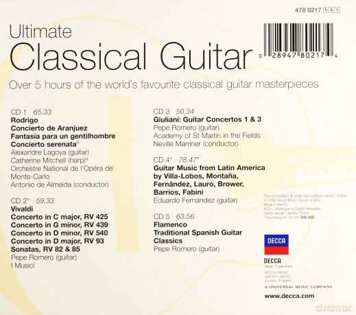 Various: Ultimate Classical Guitar [5CD]
