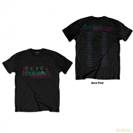 Incubus: Unisex T-Shirt: 17 Tour (Black) (Back Print) (XX-Large)