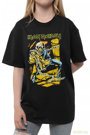 Iron Maiden: Kids T-Shirt: Piece of Mind (Black) (12-13 Years)
