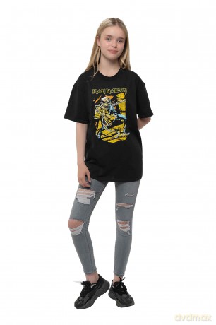Iron Maiden: Kids T-Shirt: Piece of Mind (Black) (12-13 Years)