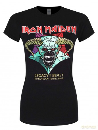 Iron Maiden: Ladies Tee: Legacy of the Beast Tour (X-Large) (Back Print)