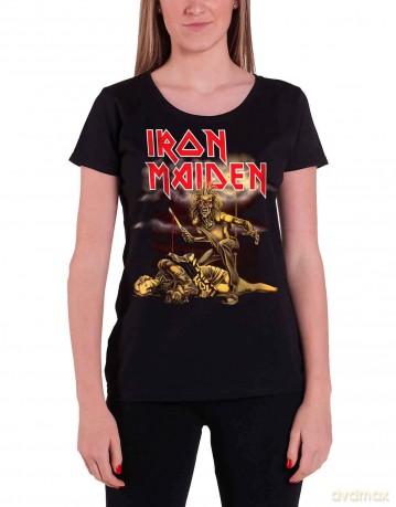 Iron Maiden: Ladies Tee: Slasher with Skinny Fitting (Small)