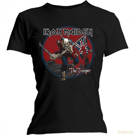 Iron Maiden: Ladies Tee: Trooper Red Sky (Large)