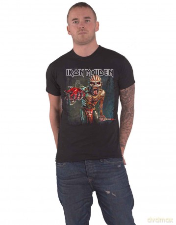 Iron Maiden: Men's Premium Tee: The Book of Souls European Tour (Version 1) (X-Large)