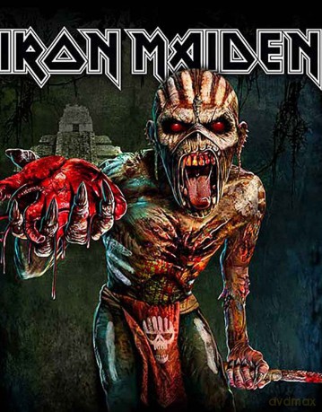 Iron Maiden: Men's Premium Tee: The Book of Souls European Tour (Version 1) (X-Large)