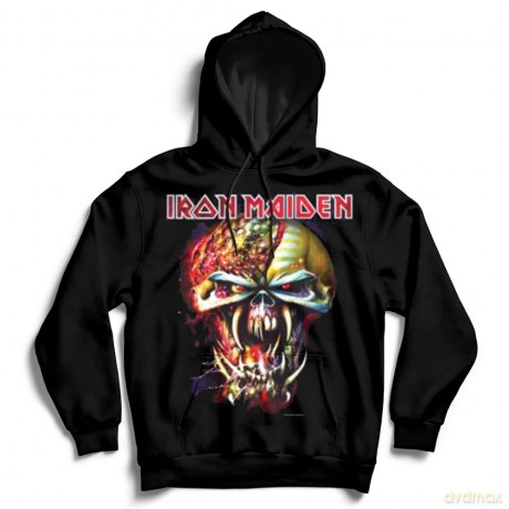 Iron Maiden: Men's Pullover Hoodie: Final Frontier Big Head (Medium)
