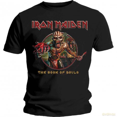 Iron Maiden: Men's Tee: Book of Souls Eddie Circle (Medium)