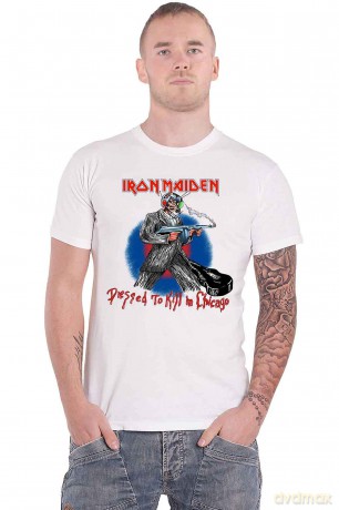 Iron Maiden: Men's Tee: Chicago Mutants with Back Printing (Medium)