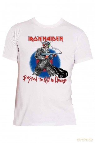 Iron Maiden: Men's Tee: Chicago Mutants with Back Printing (Medium)