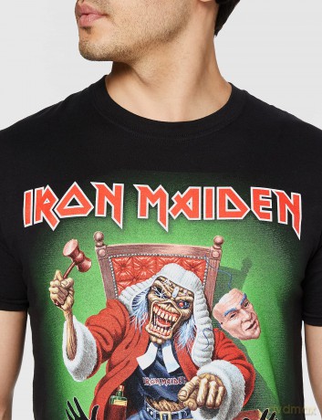 Iron Maiden: Men's Tee: Deaf Sentence with Back Printing (Small)