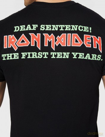 Iron Maiden: Men's Tee: Deaf Sentence with Back Printing (Small)