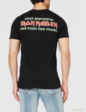 Iron Maiden: Men's Tee: Deaf Sentence with Back Printing (Small)