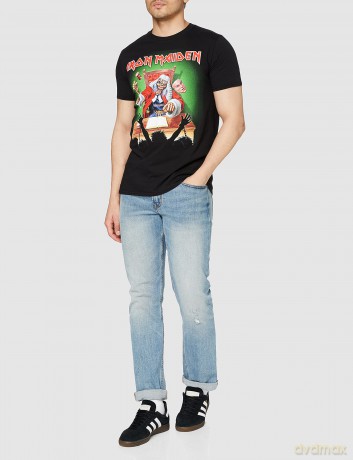 Iron Maiden: Men's Tee: Deaf Sentence with Back Printing (Small)