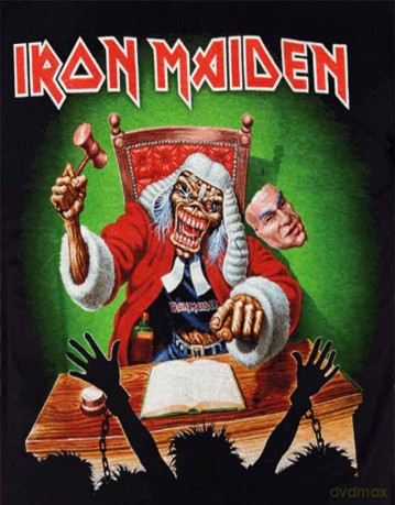 Iron Maiden: Men's Tee: Deaf Sentence with Back Printing (X-Large)
