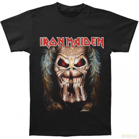 Iron Maiden: Men's Tee: Eddie Candle Finger (Small)