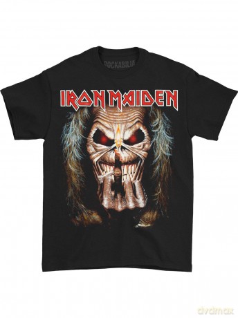 Iron Maiden: Men's Tee: Eddie Candle Finger (Small)