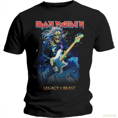 Iron Maiden: Men's Tee: Eddie on Bass (Large)
