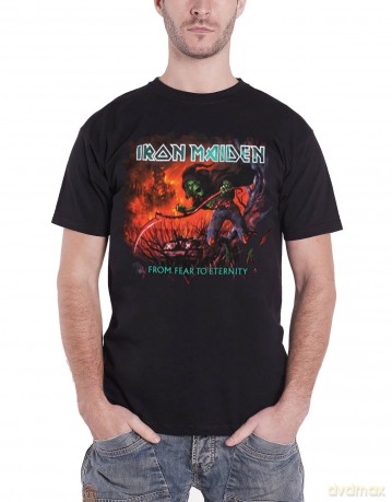Iron Maiden: Men's Tee: From Fear to Eternity Album (Medium)