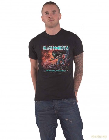 Iron Maiden: Men's Tee: From Fear to Eternity Album (Small)