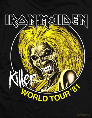 Iron Maiden: Men's Tee: Killer World Tour 81 (Medium)