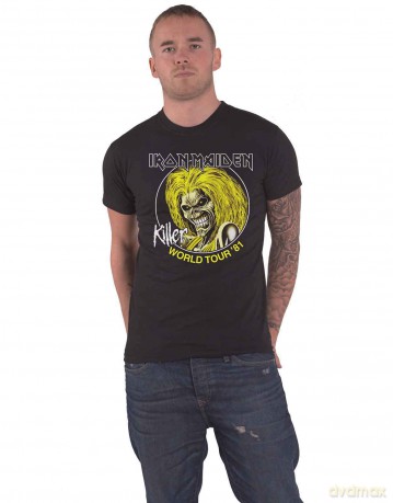 Iron Maiden: Men's Tee: Killer World Tour 81 (X-Large)