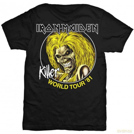 Iron Maiden: Men's Tee: Killer World Tour 81 (X-Large)