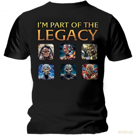 Iron Maiden: Men's Tee: Legacy Beast Fight with Back Printing (X-Large)
