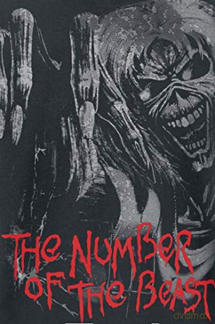 Iron Maiden: Men's Tee: Number of the Beast Jumbo with Back Printing (Large)