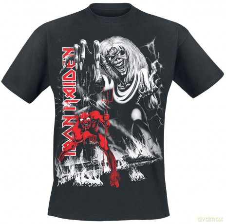 Iron Maiden: Men's Tee: Number of the Beast Jumbo with Back Printing (Medium)