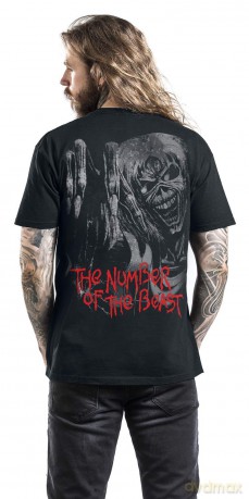 Iron Maiden: Men's Tee: Number of the Beast Jumbo with Back Printing (Medium)