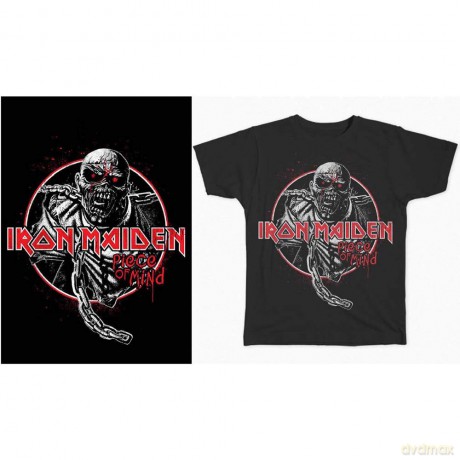 Iron Maiden: Men's Tee: Piece of Mind Circle (Small)