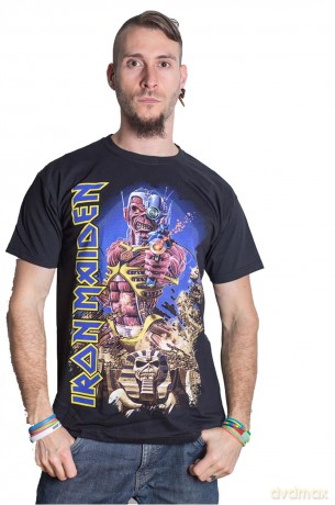 Iron Maiden: Men's Tee: Somewhere Back in Time (Small)