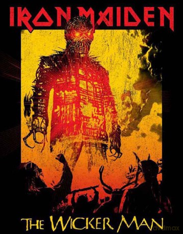 Iron Maiden: Men's Tee: The Wicker Man Fire (Medium)