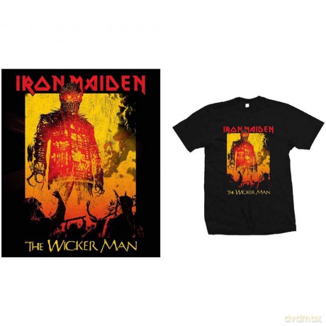 Iron Maiden: Men's Tee: The Wicker Man Fire (Small)