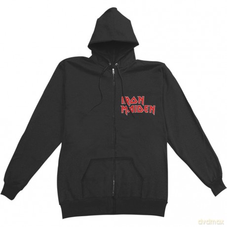 Iron Maiden: Men's Zipped Hoodie: No Prayer (Small) with Back Printing
