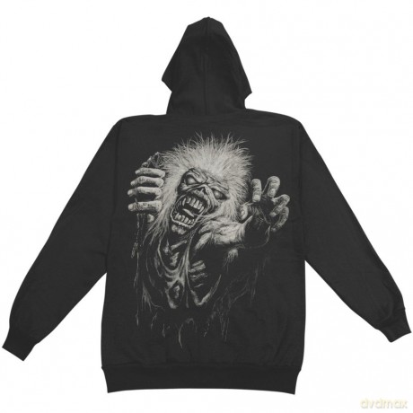Iron Maiden: Men's Zipped Hoodie: No Prayer (Small) with Back Printing