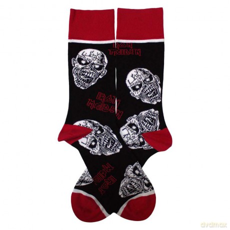 Iron Maiden: Unisex Ankle Socks: Eddie Skulls (Black) (UK Size 7 - 11)