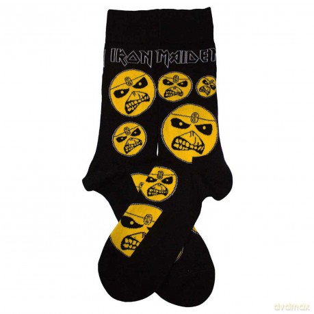 Iron Maiden: Unisex Ankle Socks: Piece Of Mind (Black) (UK Size 4 - 7)