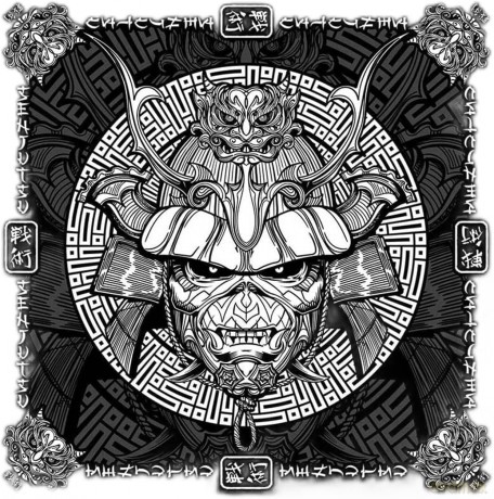 Iron Maiden: Unisex Bandana: Senjutsu Samurai Eddie (Black)