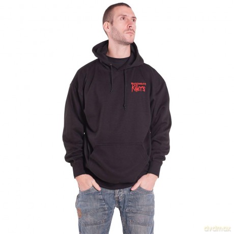 Iron Maiden: Unisex Pullover Hoodie: Killers Eddie (Black) (Back Print) (Large)