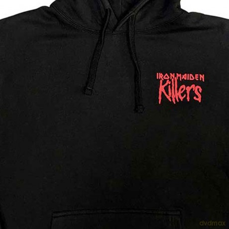 Iron Maiden: Unisex Pullover Hoodie: Killers Eddie (Black) (Back Print) (Medium)