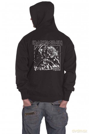 Iron Maiden: Unisex Pullover Hoodie: Number Of The Beast One Colour (Black) (Back Print) (Large)