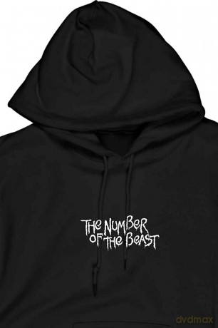 Iron Maiden: Unisex Pullover Hoodie: Number Of The Beast One Colour (Black) (Back Print) (Large)