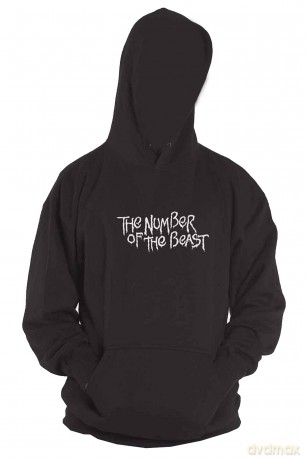 Iron Maiden: Unisex Pullover Hoodie: Number Of The Beast One Colour (Black) (Back Print) (Medium)