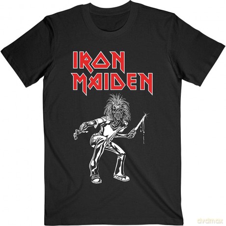 Iron Maiden: Unisex T-Shirt: Autumn Tour 1980 (Black) (Back Print) (Large)