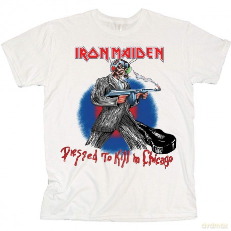 Iron Maiden: Unisex T-Shirt: Chicago Mutants (White) (XX-Large)
